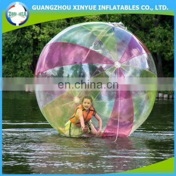 Giant colored inflatable human hamster water ball for kids play