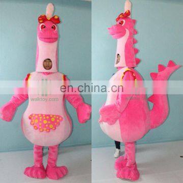 HI CE standard custom pink dinosaur mascot costume animals costume