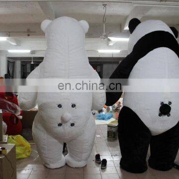 Hot Sale!!! Super Funny Inflatable Polar Bear Costume & Inflatable Panda Costume photo-3