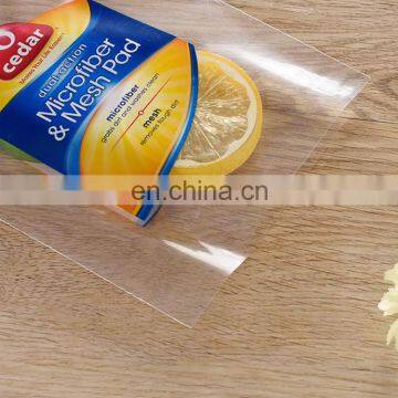 China Manufacture Cheap Clear Microfibre Mop Poly Bag Packaging,Opp Bopp CPP Heat Sealing Bag With Handing photo-5