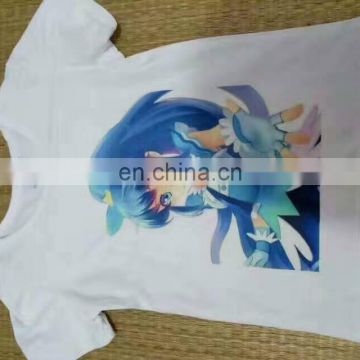 Promotional cheap white T shirt digital printing custom T shirt