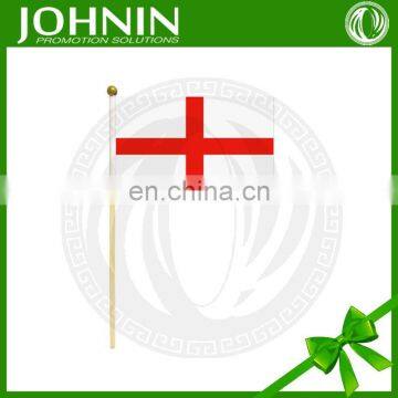 Johnin Hot Sale Product Cheap Wholesale Wooden Pole Hand Hold Flag