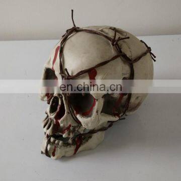 halloween decoration human bonelike skull head figurine skeleton