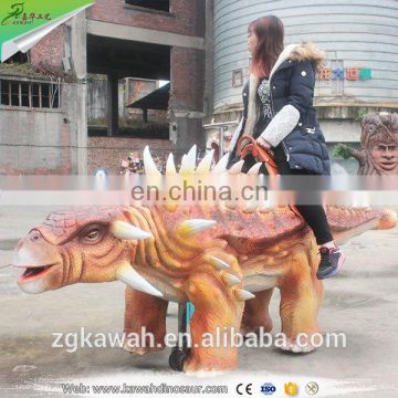 KAWAH Hot Sale Animal Scooter Amusement Animatronic Walking Dinosaur Rides For Sale