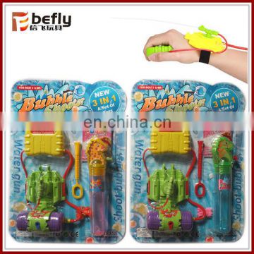 Newest 3 in 1 summer toy soap bubble wrist water gun