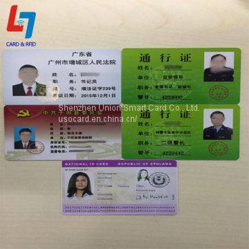 Multifunctional Plastic PVC Photo Cards