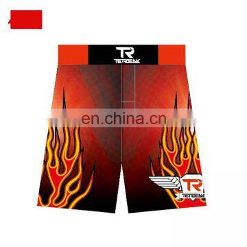 Sports gym spandex mma fight shorts wholesale custom mma compression shorts for men