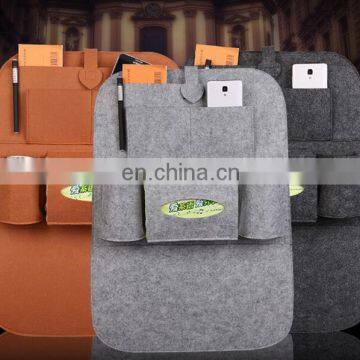 Multi-functional Wool Felt car organizer backseat bag#SB0013