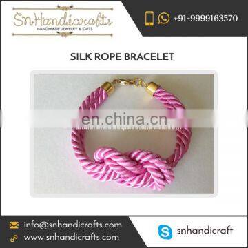 2017 New Pattern Pink Silk Cord Bracelet from Wholesale Buyer