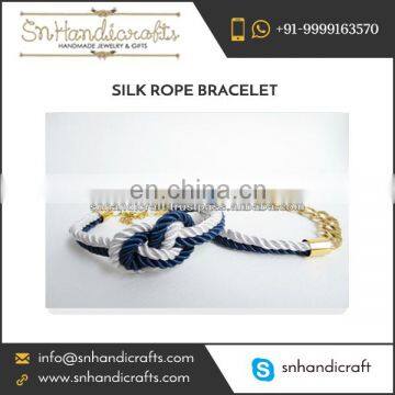 Stunning Design High Quality Silk Rope Bracelet for Bulk Buyers