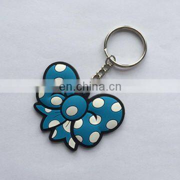 Wholesale customized butterfly soft pvc keychain