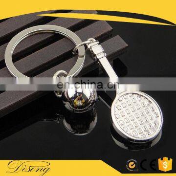 KEY14 Promotional logo priting zinc alloy metal custom keychain maker