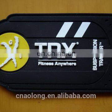 custom logo soft pvc clothing label/rubber label and tags for t-shirt