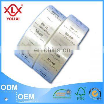 polyester satin label printing for clothing