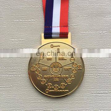 Customized anniversary souvenir gold metal medal for sales