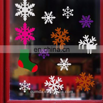 Merry Christmas Snowflakes Decal Vinyl Art Christmas Window Decoration