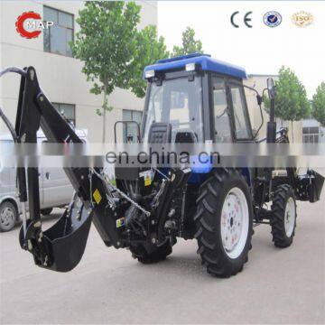 Map554 4WD mini tractor with front end loader and backhoe