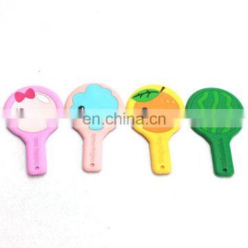 Cartoon Silicone Handle Mirror and Makeup Mirror With Soft Silicone Material photo-2