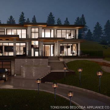 Solar Flame Light, Outdoor Waterproof Flickering Flames Torches Landscape Decoration Lighting Dusk to Dawn Auto On/Off photo-5