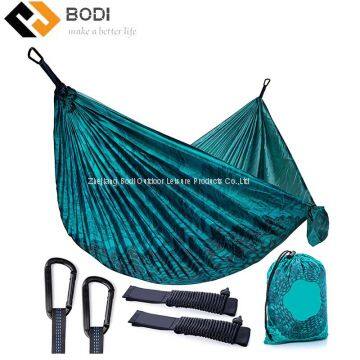 nylon parachute camping kit tree double heavy duty outdoor wholesale hanging swing ultralight adult ripstop sleeping hammock