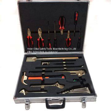Aluminum Bronze Alloy Non Sparking Hand Tool Set 28pcs for Oil Gas