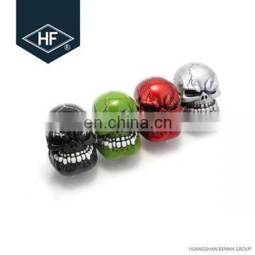 Universal Manual Gear Shift Knob Shifter Lever Wicked Carved Skull Black Green Red Silver