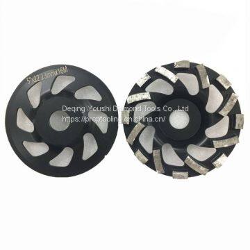 5 inches 125mm diamond floral grinding cup wheel for granite marble concrete