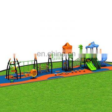 Outside playground slide for kindergarten