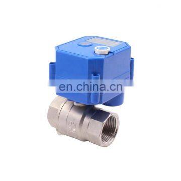 Hot!2 way DN25mm 1" NPT Stainless steel CR04 normally closed electric motorized valve