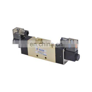 KLQD 4V400 Series 5/2 Way 4V420-15 Double Coil Electric Control Air Solenoid  Valve