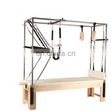 Набор для пилатеса из 5 элементов. Elian Pilates Reformer Machine. Белая деревянная кровать для пилатеса для домашней и студийной практики. 100 видов упражнений. photo-3