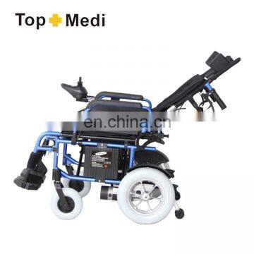 TEW027 Nice High Back Reclining Foldable Electric Power Wheelchair For Cerebral Palsy