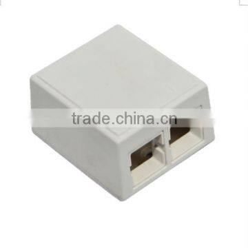 RJ 45 cat5e surface jack with double port