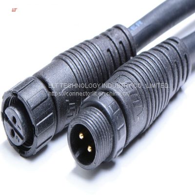 waterproof cable connector 2pin  plug socket IP67 wire electrical wire 2 3 4 5 7 8 2+2pin  connector M12