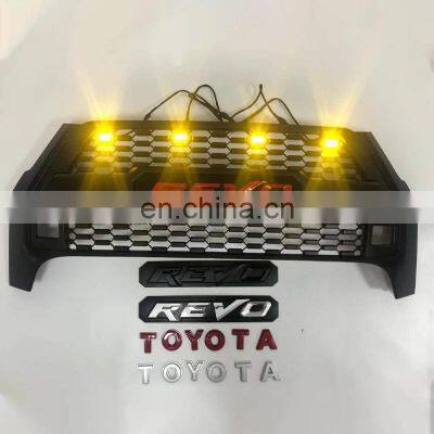Pick Up Car Auto Parts LED Light Front Bumper Grille For HILUX ROCCO GRILLE 2021 photo-3