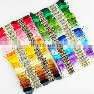 100 pcs Colorful friendly cotton  cross stitch thread for hand knitting and embroidery