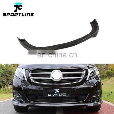 V-Class W447 Carbon Fiber Front Bumper Lip for Mercedes Benz Vito V250 16-18