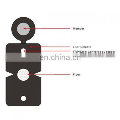 Factory Price 1,2 Core FTTH G657A1 G657A2 Flat Drop Fiber Optic Cable photo-4