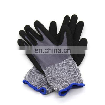 15 Gauge Seamless Knit Nylon Spandex Micro Foam Nitrile Gloves Safety Work Industrial Gloves