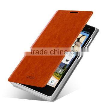 MOFi Flip Leather Cover Case for Huawei Ascend G740, Mobile Phone Case for Huawei G740 photo-3
