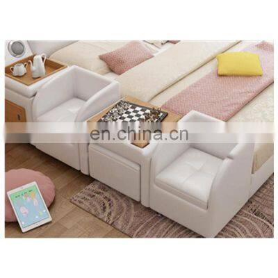 Customizable Multifunction Storage Bed With Massage Music Design Bed Room Furniture With Baby Children Beds Set