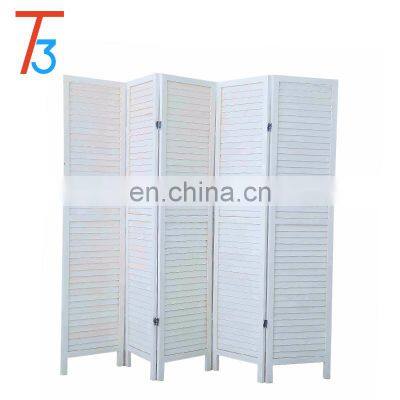 Modern Decorative Movable Wooden Screen Folding Room Divider