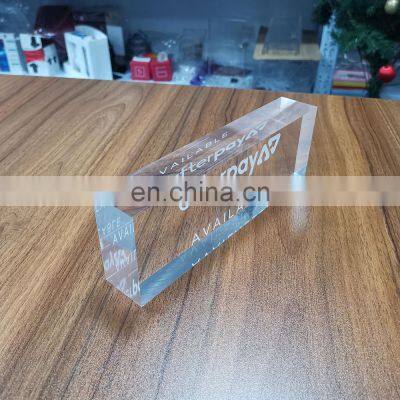 Acrylic Transparent Block Photo Block Logo Printing Customization photo-3