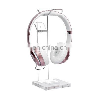 New Arrival Acrylic Headphone Stand Holder Headset Holder with Cable Organizer