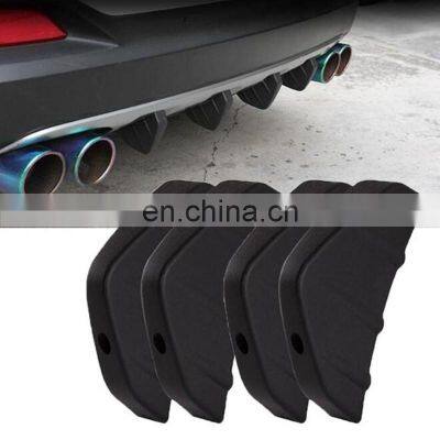 Factory 4 pcs Universal Car rear bumper Anti impact stickers Car rubber strip Triangular protection strip Car accessories