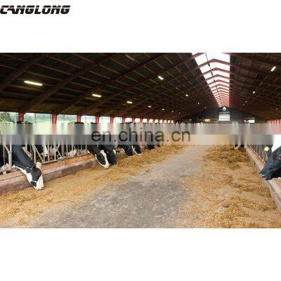 Galvanized frame building quick build prefab houses fabric cow barns