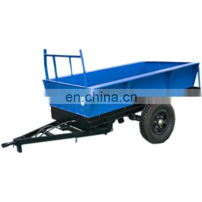 Agricultural tools farm tractor dump truck trailer full farm trailer 2 axle 20t 30t double axle full low loader trailer