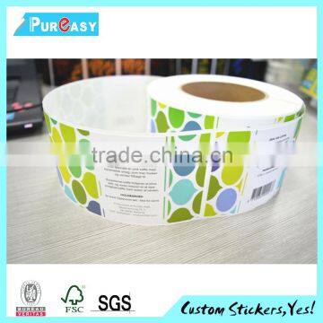 Paper sticker waterproof label for puristo coffee matte sticker