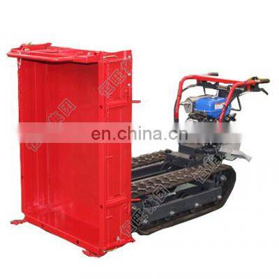 Self-loading mini crawler dumper truck loader
