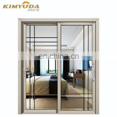 JYD Aluminium Sliding Doors Interior or Exterior Aluminum Tempered Glass Sliding Door for villa